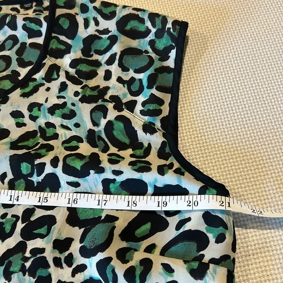 Cabi - Jungle Top Cheetah Leopard Tank Blouse Green M - Picture 5 of 9